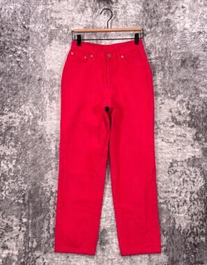 Vintage Levis Jeans 26 in x 26 in Womens 501 Made USA Button Fly Pink Denim